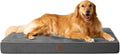 EHEYCIGA Waterproof Dog Bed Orthopedic 41"x27", Memory Foam Pet Bed for XLarged Dogs, Washable Pet Mat with Removable Cover, Dark Grey