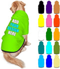 Custom Dog Clothes with Photo Name Logo Personalized Dog Sweaters for Small Medium Large Dogs Breathable Warm, LawnGreen, XL