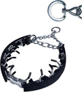 Prong Training Collar for Dogs, Rotating Ring Welding, Adjustable Dog Training Pinch Collar with Quick Release Buckle, for Small Medium Large Dogs
