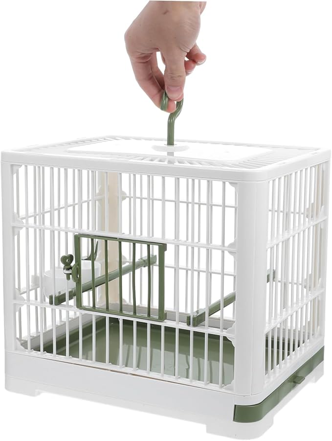 BESPORTBLE Foldable Bird Travel Carrier Cage Lightweight Portable Design for Parakeets and Small Birds for Travel and Outdoor Use Construction for Reliability