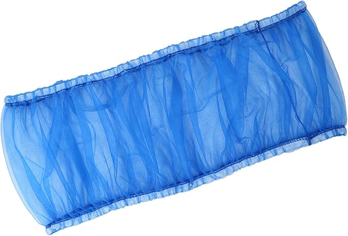 Ventilated Nylon Bird Cage Cover,Bird Cage Seed Catcher Large Size Bird Cage Mesh Cover Protector for Round Square Cages (Blue)