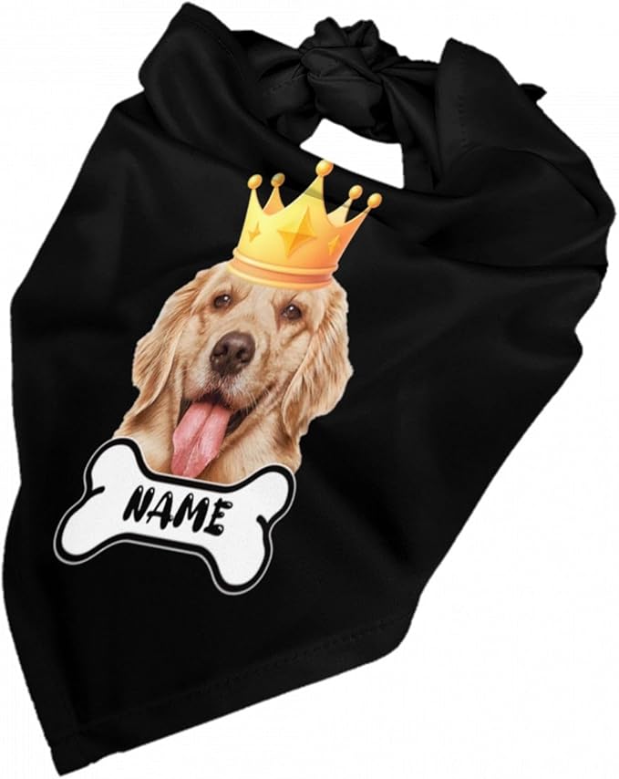 Custom Dog Bandana for Cat Dog Pet Add Your Design Personalized Neckwear Bandanas with Your Text Logo Image Customized Pet Scarf Funny Gifts Style 03