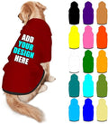 Custom Dog Clothes with Photo Name Logo Personalized Dog Sweaters for Small Medium Large Dogs Breathable Warm, DarkRed, XXL
