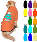 Personalized Dog Hoodie Customized with Name Photo Pet Warm Sweater Hoodie for Medium Large Dogs & Cat Puppy, Coral, XL