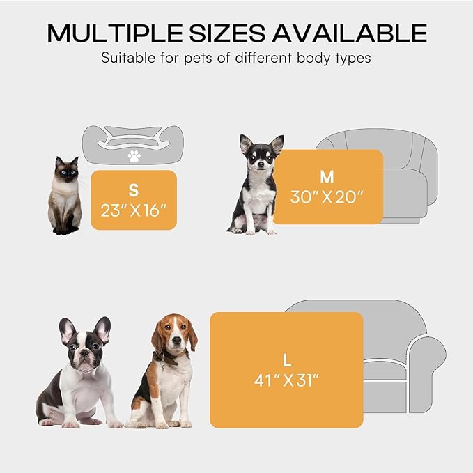 Luciphia 1 Pack 6 Dog Blankets Cat Soft Fluffy Fleece Pet Blanket Warm Cute Print Design Puppy Kitten Doggy Dot Large(41"x31")