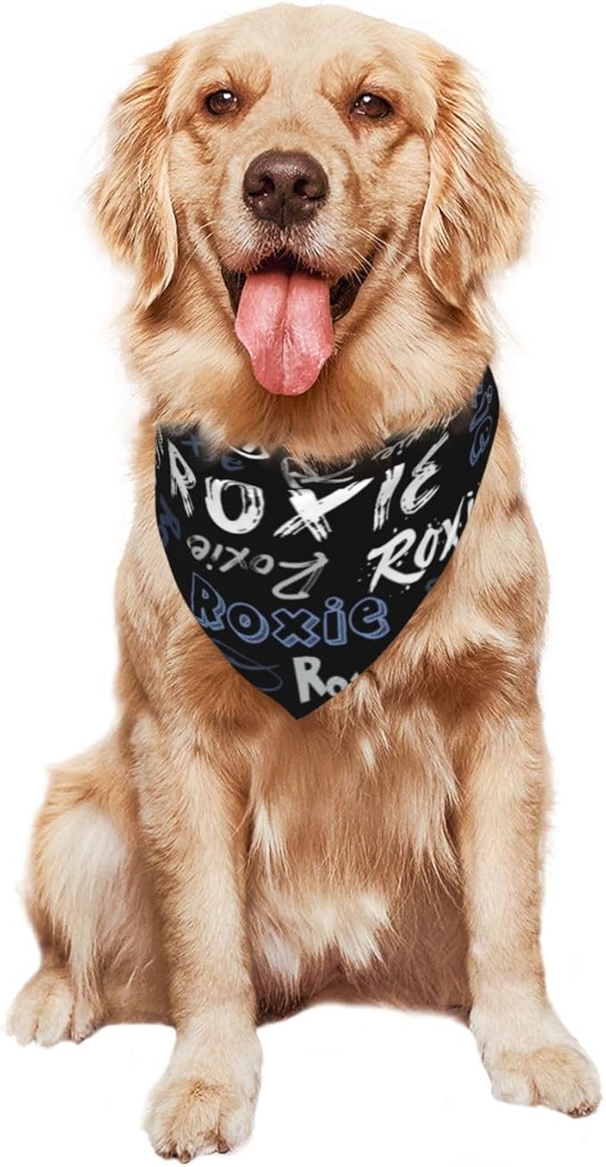 Custom Pet Scarf Personalized Dog Bandana with Name Personalized Add Your Text Bibs Triangle Head Scarfs Gift for Small Medium Large Dogs Cats Baby Puppy Pets Accessories