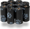 Best Pet Supplies Dog Poop Bags (150 Bags) for Waste Refuse Cleanup, Doggy Roll Replacements for Outdoor Puppy Walking and Travel, Leak Proof and Tear Resistant, Thick Plastic - Black