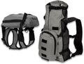 K9 Sport Sack Walk-On - Medium, Shark Skin Gray - Ideal for Dogs with 17-19” Back Length - Lightweight, Packable, Backpack-Style Carrier - Includes Compatible Harness & Storage Bag