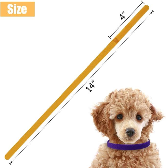 TTSAM 15 Pcs Puppy Id Collars 15 Colors Puppy Whelping Collars Double-Sided Soft Adjustable Dog ID Bands Identification Collar for for Puppies Small Cat Kitten Newborn Pet (Reusable)