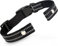 Collar Replacement Strap, Reflective Replacement Nylon Collar Strap Dog GPS Training Bark Receiver Collars, Durable Adjustable E Collar Straps for Small Medium Large Dogs, Black