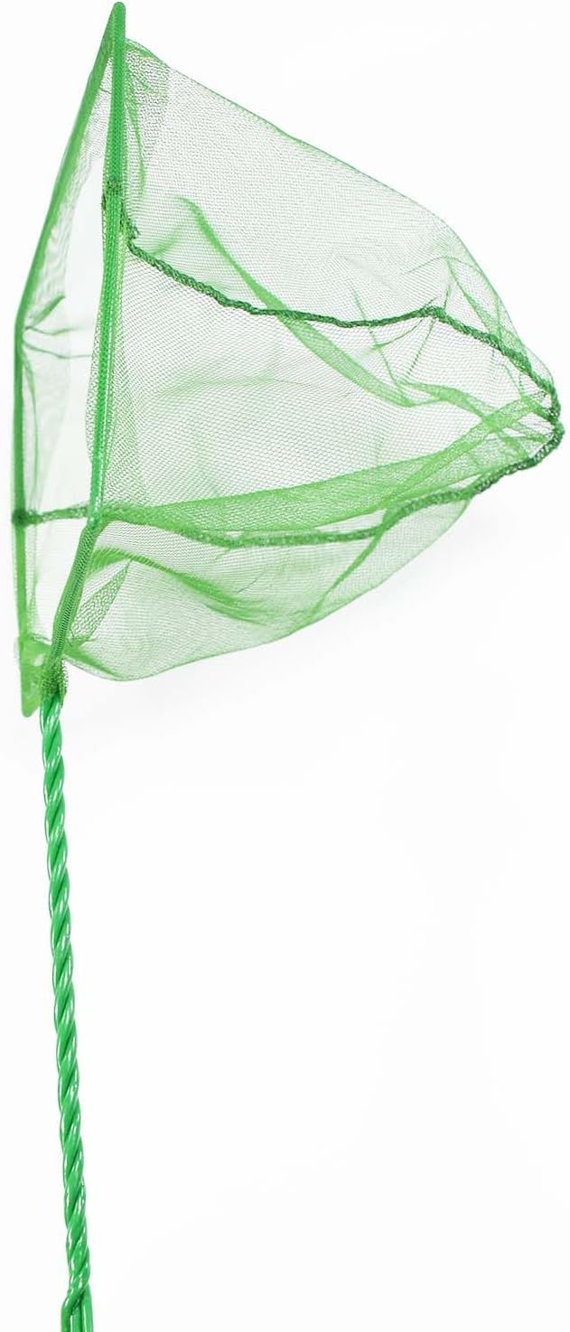 Aquarium Fishing Net Fish Tank Cleaning Tools Fine Mesh Net with Long Handle Green 8 Inch