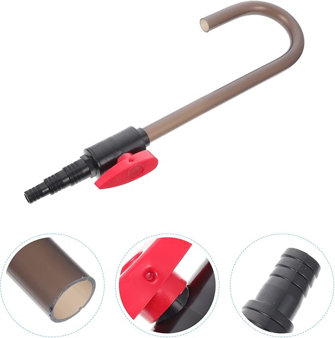 VILLCASE Hanging Type Aquarium Water Changer with Hook Fish Tank Water Supply Tool 14.56In Easy Installation for Aquarium Maintenance and Replacement