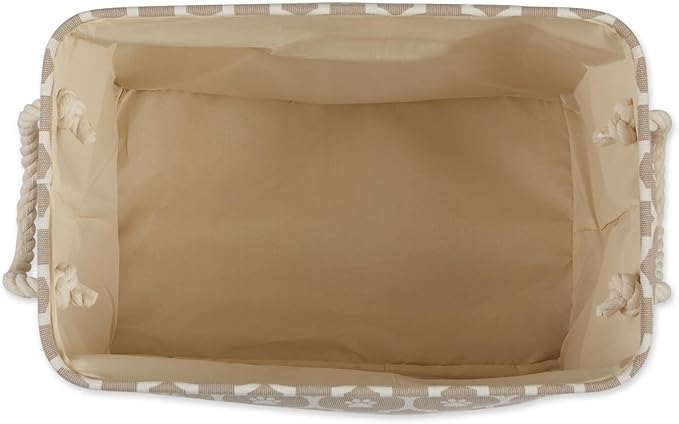 Bone Dry 6192 Pet Storage Collection Lattice Paw Print, Medium Rectangle, Stone