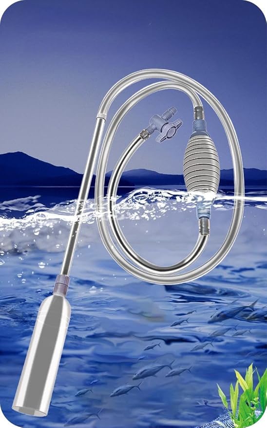 Aquarium Siphon Vacuum Cleaner,9.84 Foot Aquarium Gravel Cleaner kit, Thickened and Reinforced, Adjustable Water Volume, efficient Fish Tank Cleaning Tool, Durable 4-Piece Set