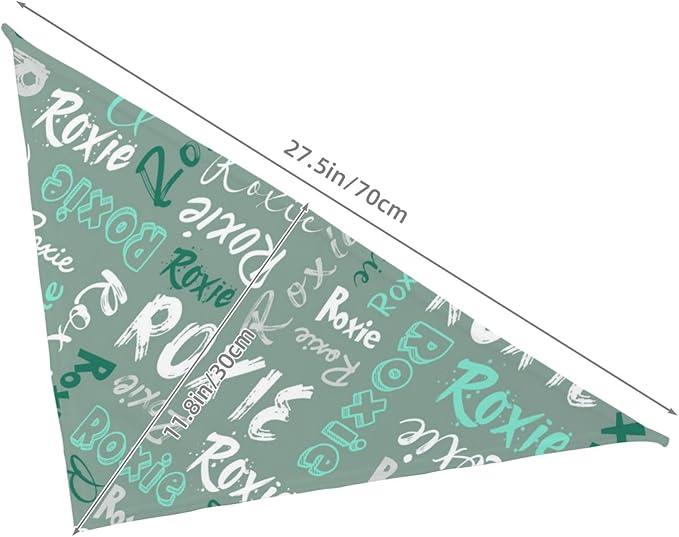 Custom Pet Scarf Personalized Dog Bandana with Name Personalized Add Your Text Bibs Triangle Head Scarfs Gift for Small Medium Large Dogs Cats Baby Puppy Pets Accessories