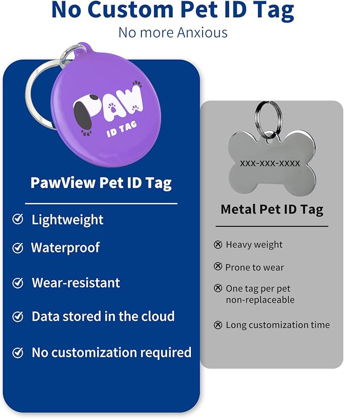 Reflective Dog Collar for Medium Dogs with Dog Tags Personalized & Quick Release Buckle, Adjustable and Comfortable Nylon Pet Collar, Purple