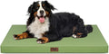 Outdoor Extra Large Dog Crate Bed, XXL Waterproof Dog Bed for Giant Breeds Dogs, 47x29 Inch Orthopedic Egg Crate Foam Pet Mat with Removable Cooling Cover, Light Green