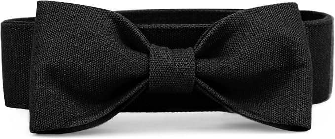 Segarty Bow Ties for Dogs Neck Girth 10.2-14.2in, Adjustable Black Bowtie Collar for Small Medium Dogs, Cat Tie Tuxedo Comfortable Pets Bow Grooming Accessory for Formal Wedding Holiday Birthday Party