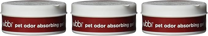 Ubbi Pet Odor Absorbing Eliminator Gel, Smell Removing Solid Lavender Scent Air Freshener, 12 Week Supply