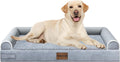 Large Dog Bed Orthopedic Washable: Beds Bolster XL Bed Large Big Dogs Egg Crate Foam Couch Sofa Waterproof with Removable Cover