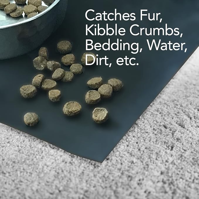 RESILIA Under Pet Cage Mat for Bird Cages, Reptile Aquariums, Dog Kennels, Water-Resistant Pad for Carpeted Floors and Surfaces, 30 Inches x 48 Inches, Clear