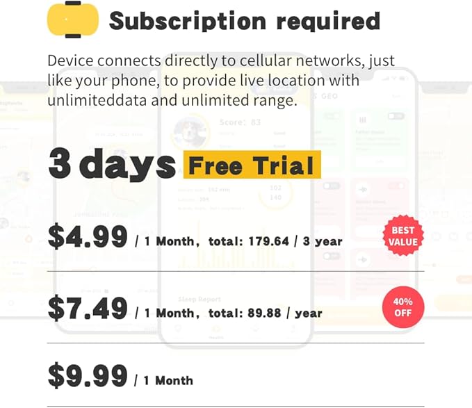 4G Smart GPS Dog Tracker with Real-Time Location, Virtual Fence & Activity Monitoring, Waterproof Long Battery Life, Chew-Resistant Design with 3 Protective Shells, App & Subscription Required
