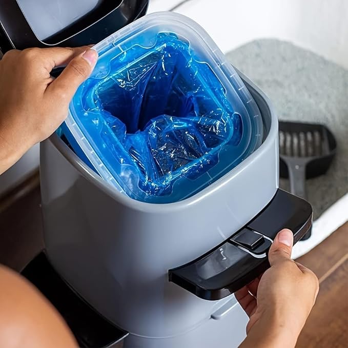 9 Pack Cat Litter Refills Compatible Bag Compatible with Your Genie Litter Refill（Included One Refill Cartridge）
