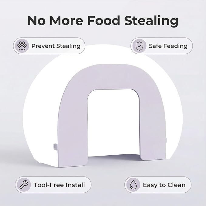 Front Cover Compatible with SureFeed Microchip Pet Feeder – Anti-Theft Barrier for Cats, Small Dogs, Stops Food Stealing, Easy Clip-On Design
