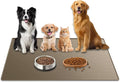 48"x32" Extra Large Pet Food Mat, 1.5MM Super Thick Silicone Dog Mats for Food and Water, XXXL Nonslip Pet Feeding Mats for Floors,Dog Cat Bowl Mat with Raised Edges, Brown