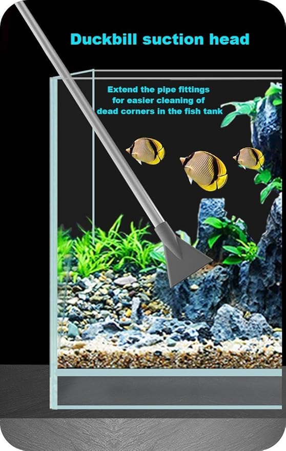 Aquarium Siphon Vacuum Cleaner,9.84 Foot Aquarium Gravel Cleaner kit, Thickened and Reinforced, Adjustable Water Volume, efficient Fish Tank Cleaning Tool, Durable 4-Piece Set