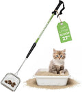 Sand Dipper Metal Cat Litter Scoop – Long Handle Cat Poop Scooper for Litter Box (27”), Heavy-Duty Stainless Steel Kitty Litter Scoop (Junior)