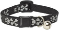 LupinePet Originals 1/2" Bling Bonz Cat Safety Collar with Bell , 8-12"
