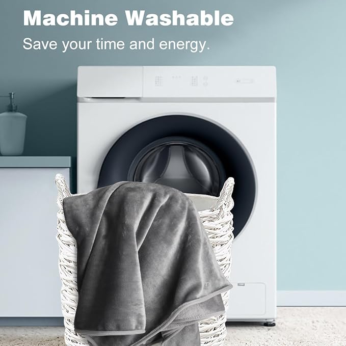 Onarway Dog Blanket Washable for Puppy: 4 Packs Dog Blankets 28”x20” - Fluffy Soft Small Throw for Cat Puppy Kitten Dogs - Fleece Pet Blankets for Bed Sofa Car and Indoor - Grey and Khaki