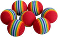 12PCS Foam Balls for Cats, Colorful Rainbow Cat Toy Sponge Balls Soft Pet Toy
