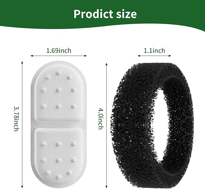 Cat Water Fountain Filters, APAUK 8 Pack Replacement Filters & Sponges - Only Applicable to APFSS-3201