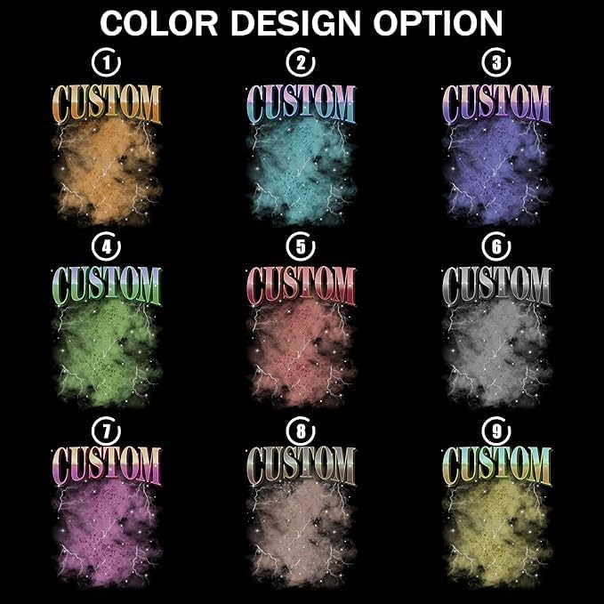 H-DEWALL Custom T Shirts Mineral Wash Tshirt Bootleg Rap Tee Customized Gifts for Boyfriend Birthday Shirts Tops for Women