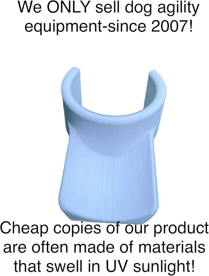1" Jump Cups-Dog Agility Equipment-Set of Ten for Factory Labeled 1" PVC Pipe. See Description Before Ordering.