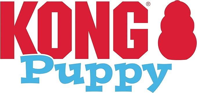 KONG - Puppy Toy Natural Teething Rubber - Fun to Chew, Chase and Fetch - for Medium Puppies - Pink (Pack of 2)