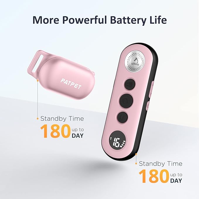 PATPET Shock Collar for Dogs - 4000FT Dog Training Collar with Remote, IPX7 Waterproof 4 Modes(Beep/Vibration/Shock/Safe) Dog Shock Collar, Rechargeable E-Collar for Small Medium Large Dogs (5-120Lbs)