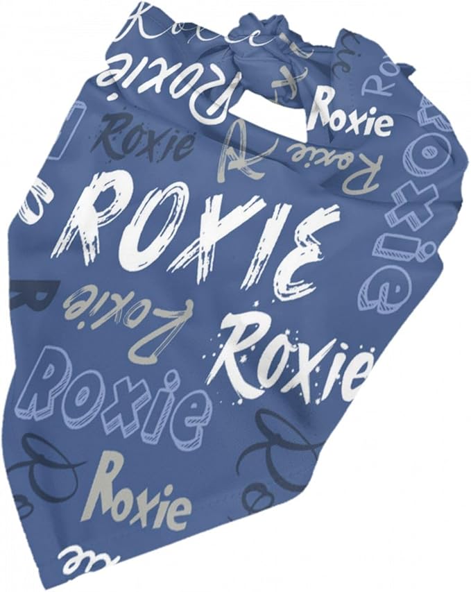 Custom Pet Scarf Personalized Dog Bandana with Name Personalized Add Your Text Bibs Triangle Head Scarfs Gift for Small Medium Large Dogs Cats Baby Puppy Pets Accessories
