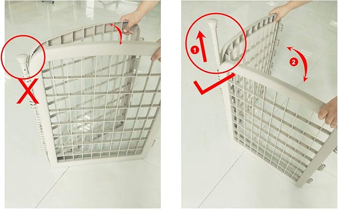 Amazon Basics 8-Panel Octagonal Plastic Dog Playpen, Indoor/Outdoor Pet Fence with Gate, Exercise Pen for Puppies and Small Animals, 28 inches, Grey