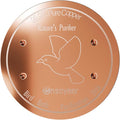 Upgraded Bird Bath Copper Disk, 0.8mm Reinforced 99.99% Pure Copper Cleaning Disk, 4-Point Support&Concave Base for Physical Safe Clean Water, Outdoor All-Season Fit Birdbaths&Bowls
