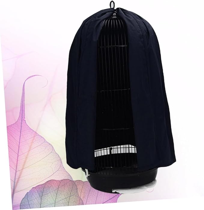 Creative Round Bird Cage Cover Lightweight Breathable Mesh Net for Parrots Easy to Install Air Circulation Fit for Various Cages