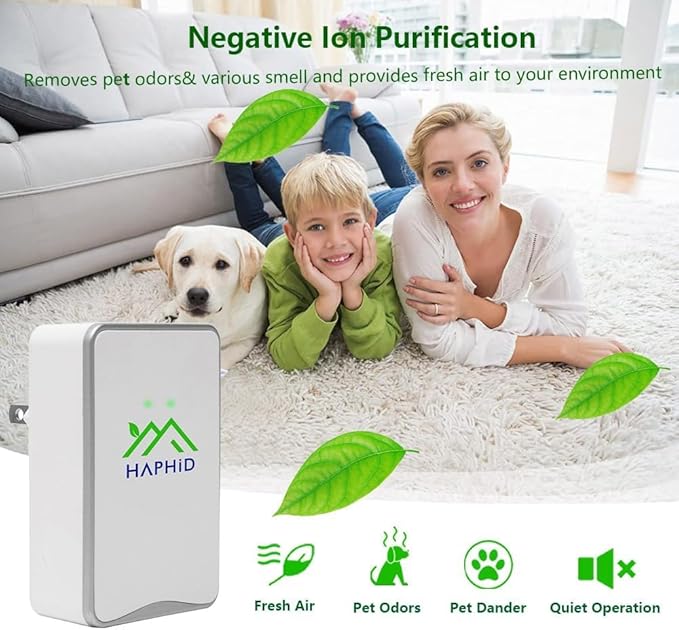Ionizer Air Purifier, Air Ionizer Plug In Ion Generator with Highest Output, Plug In Odrx & Ion Air Purifier for Purify: Odors, Pets Smell, Etc (5-Pack)