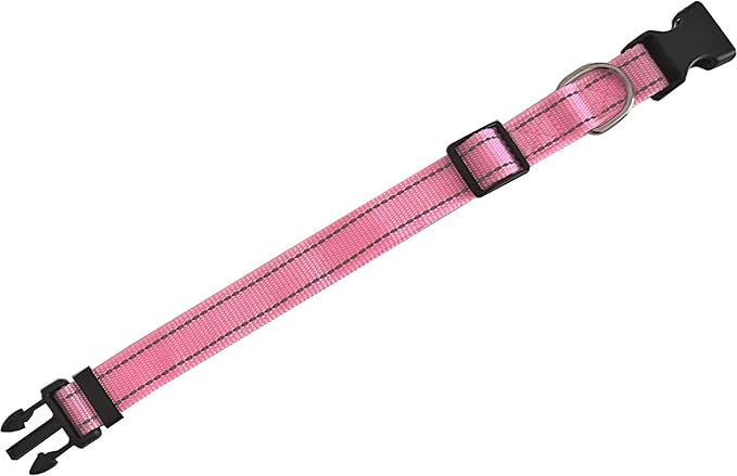 Adjustable Nylon Dog Collar, Reflective Collar 1 Inch 3/4 Inch 5/8 Inch Wide, for Large Medium Small Dogs