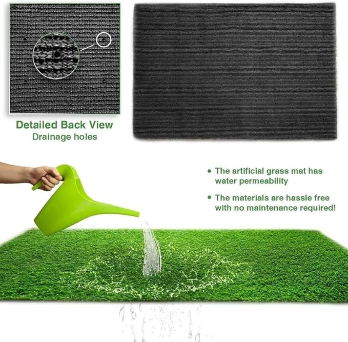 ALTRUISTIC Artificial Grass 5FTX99FT(495 Square Feet), Realistic Fake Grass Deluxe Turf Synthetic Thick Lawn Pet Turf, 1 3/8” Height, Outdoor Decor, Customized
