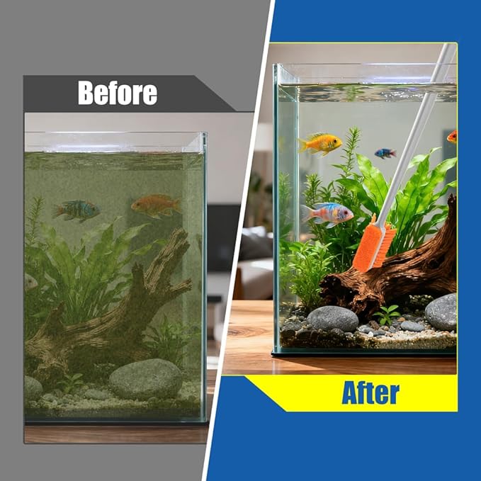 Small Glass Aguarium Cleaning Tool Algae Scraper for Acrylic Aquariums Fish Tank Cleaner Brush