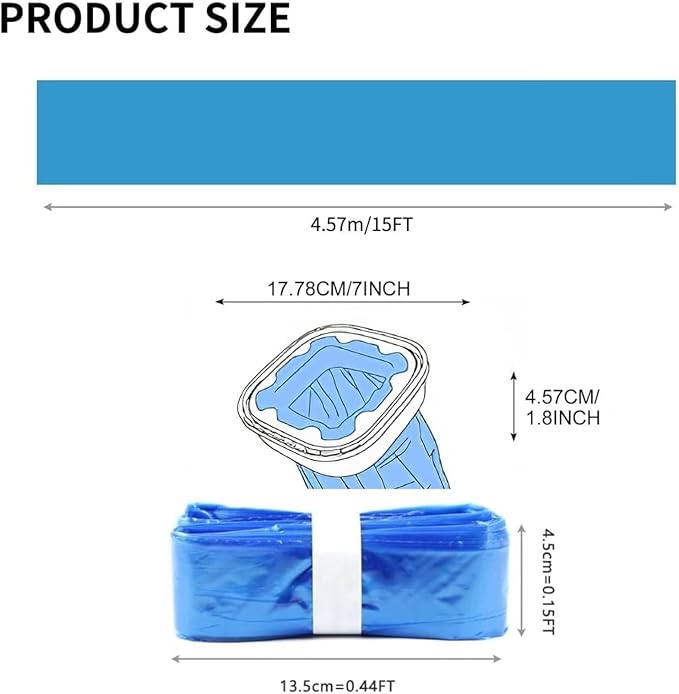 Jumbo 28FT Cat Litter Refills Bags Cartridge Compatible with Cat Genie Standard, Plus, XL+ Pail Refills, 8 Pack