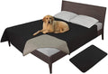 Easy-Going 100% Waterproof Dog Bed Cover, Non-Slip Pet Blanket for Furniture, Washable Couch Cover, Repleasement Sofa Cover (96X82 in,Black)