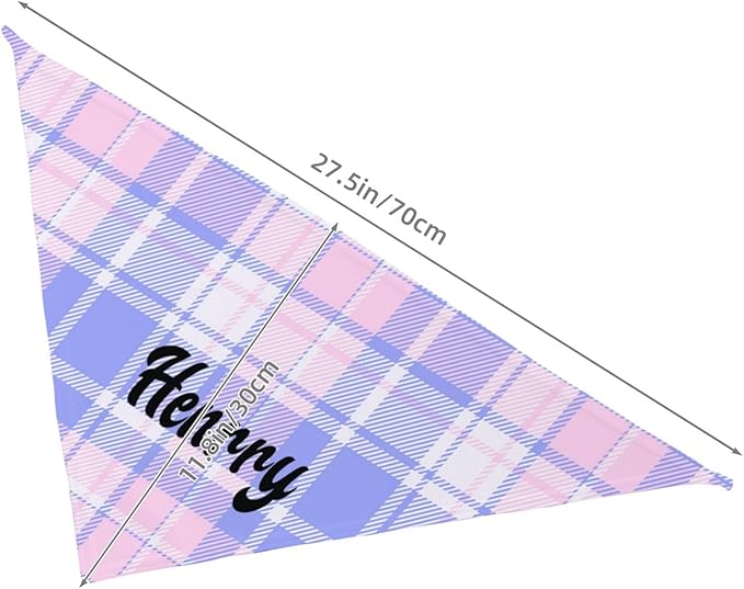 Custom Pet Scarf Personalized Dog Bandana with Name Personalized Add Your Text Bibs Triangle Head Scarfs Gift for Small Medium Large Dogs Cats Baby Puppy Pets Accessories